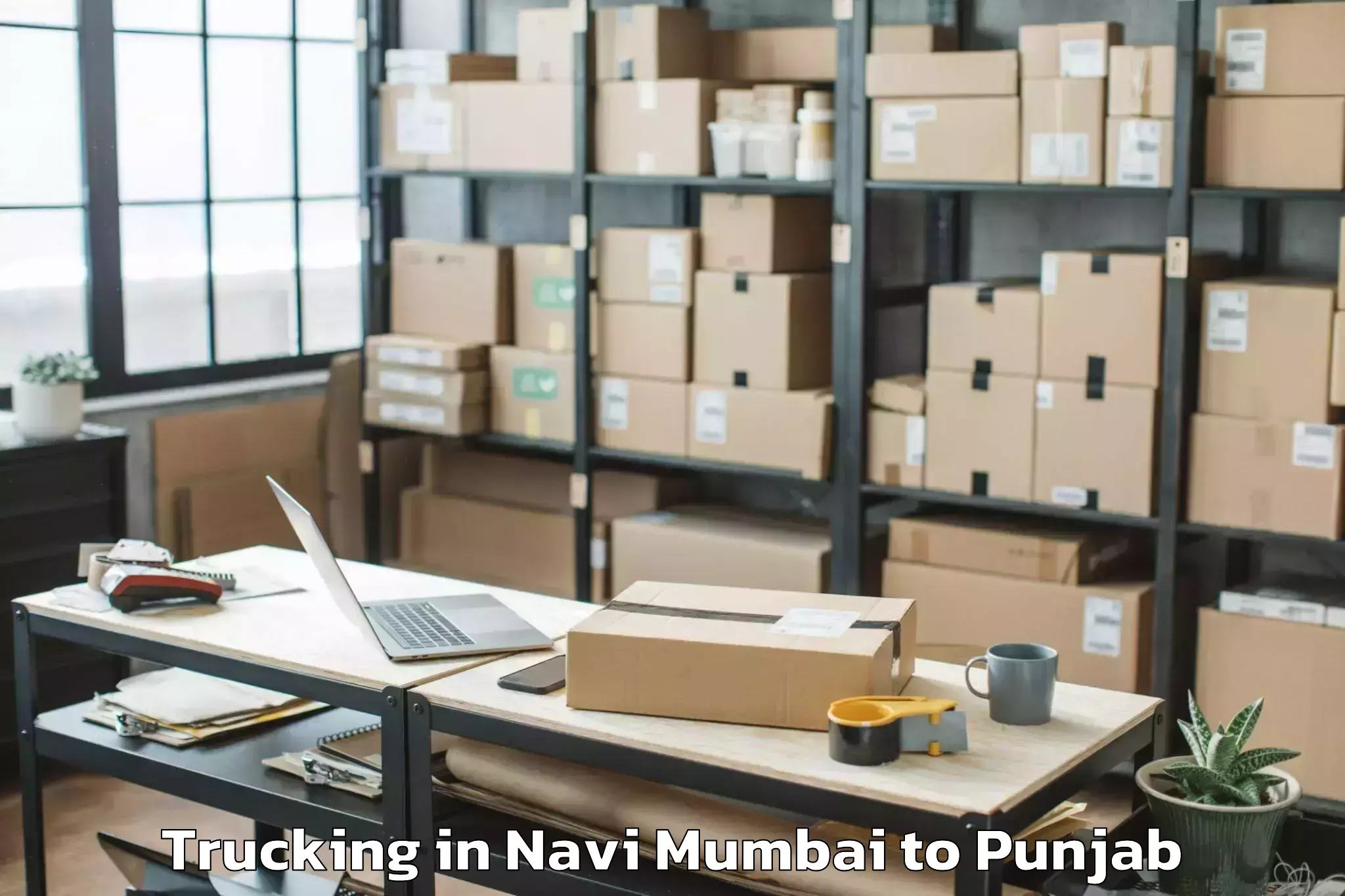 Professional Navi Mumbai to Shahkot Trucking